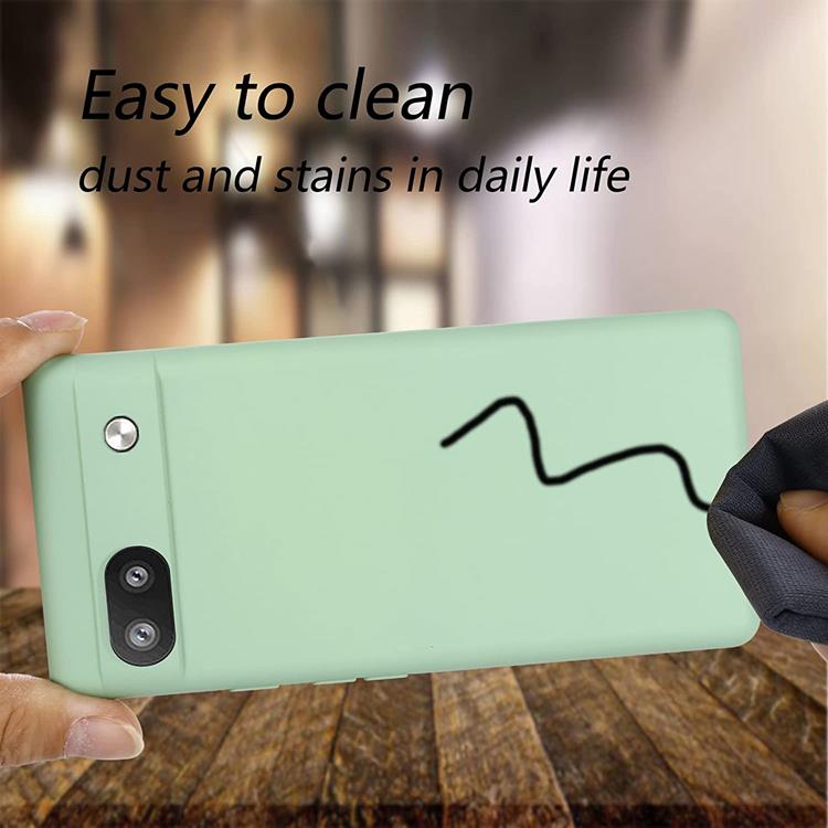 A-One Brand Google Pixel 6a Skal Liquid Silicone - Grön
