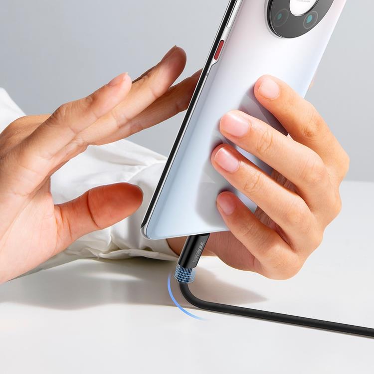 BASEUS Baseus Superior SUPERVOOC USB-C till USB-A kabel 65W 1m - Svart
