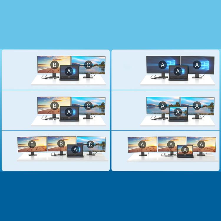 Choetech Choetech Multifunktionell 12in1 HUB med Display