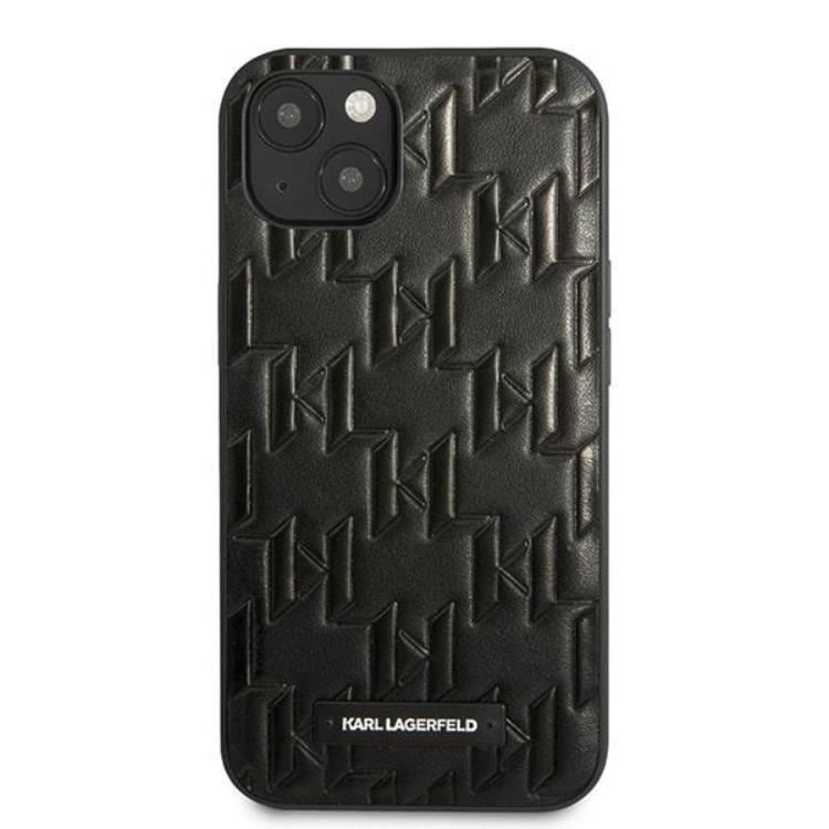KARL LAGERFELD Karl Lagerfeld iPhone 13 mini Skal Monogram Plaque - Svart