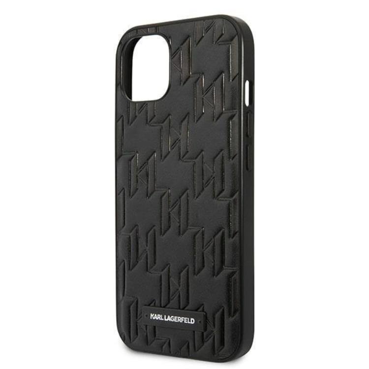KARL LAGERFELD Karl Lagerfeld iPhone 13 mini Skal Monogram Plaque - Svart