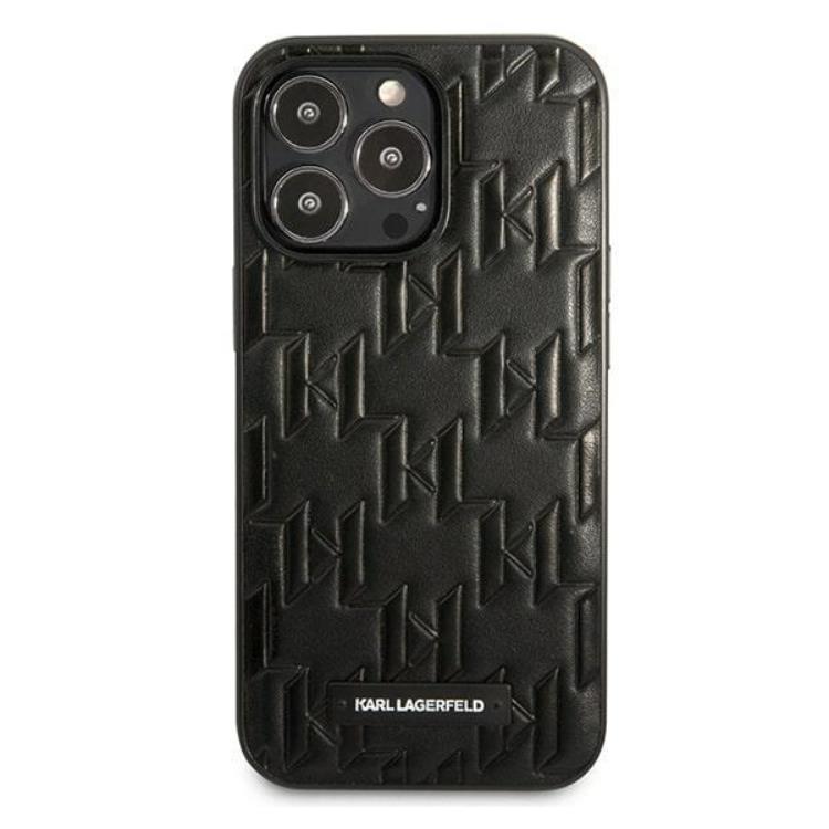 KARL LAGERFELD Karl Lagerfeld iPhone 13 Pro Max Skal Monogram Plaque - Svart
