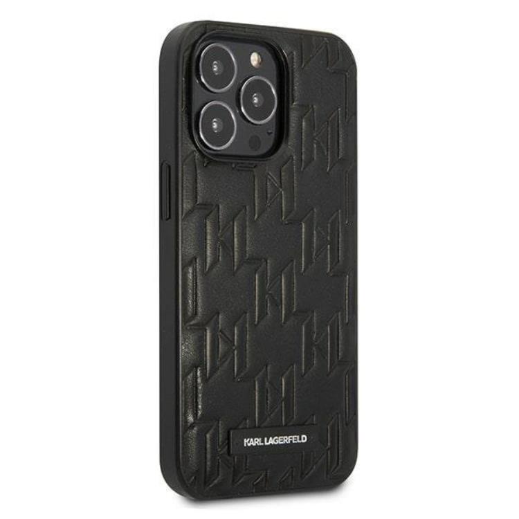 KARL LAGERFELD Karl Lagerfeld iPhone 13 Pro Skal Monogram Plaque - Svart