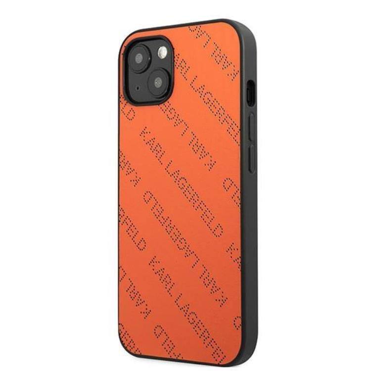 KARL LAGERFELD Karl Lagerfeld iPhone 13 mini Skal Perforated Allover - Orange