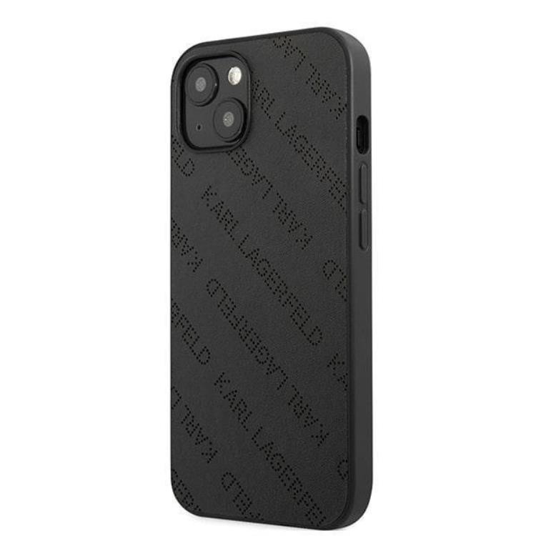 KARL LAGERFELD Karl Lagerfeld iPhone 13 mini Skal Perforated Allover - Svart