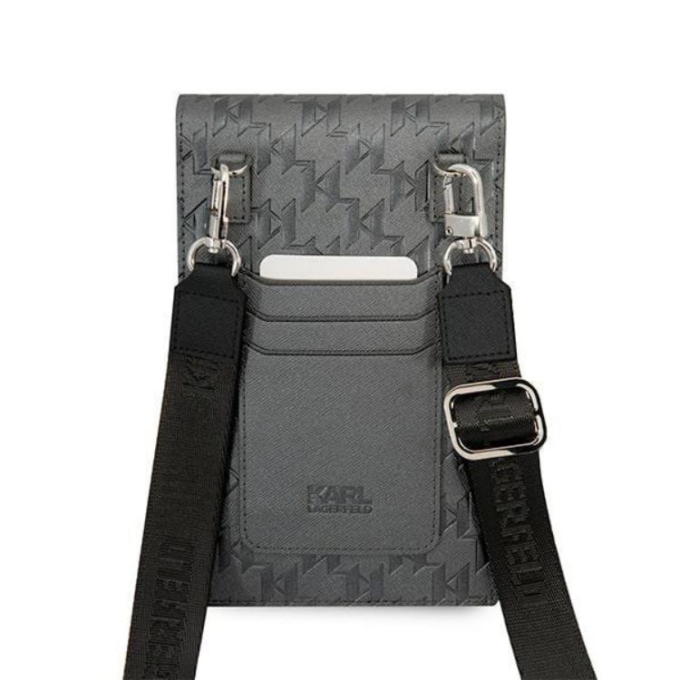 KARL LAGERFELD Karl Lagerfeld Halsbandsfodral Ikonik Karl Monogram Patch - Silver