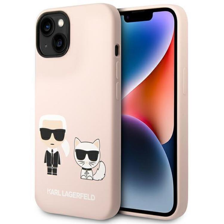KARL LAGERFELD Karl Lagerfeld iPhone 14 Plus Skal Magsafe Silicone Karl & Choupette