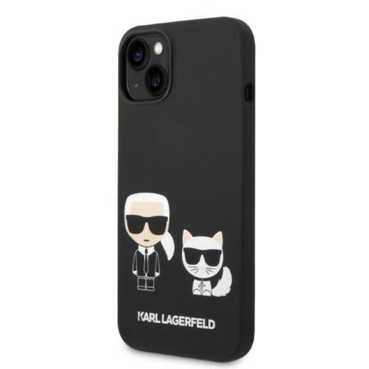 KARL LAGERFELD Karl Lagerfeld iPhone 14 Plus Skal Magsafe Silicone Karl & Choupette - Svart