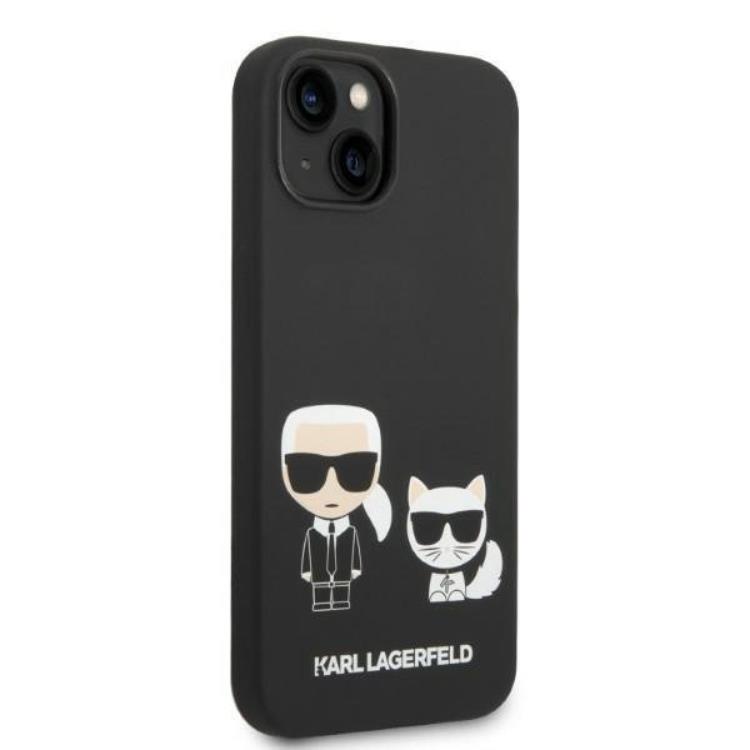 KARL LAGERFELD Karl Lagerfeld iPhone 14 Plus Skal Magsafe Silicone Karl & Choupette - Svart