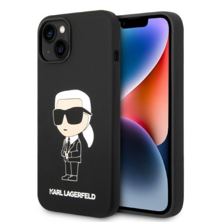 KARL LAGERFELD Karl Lagerfeld iPhone 14 Plus Skal Silicone Ikonik - Svart