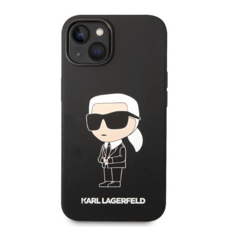 KARL LAGERFELD Karl Lagerfeld iPhone 14 Plus Skal Silicone Ikonik - Svart