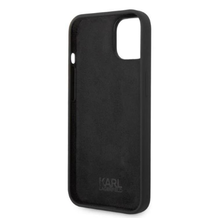 KARL LAGERFELD Karl Lagerfeld iPhone 14 Plus Skal Silicone Ikonik - Svart