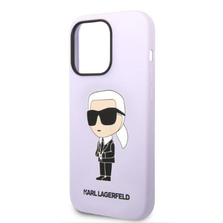 KARL LAGERFELD Karl Lagerfeld iPhone 14 Pro Max Skal Silicone Ikonik - Lila