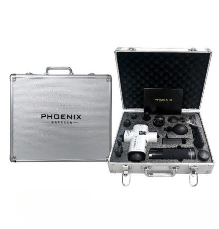 OEM Phoenix Massagepistol A1 med 9 Massagehuvuden 2400mAh - Svart