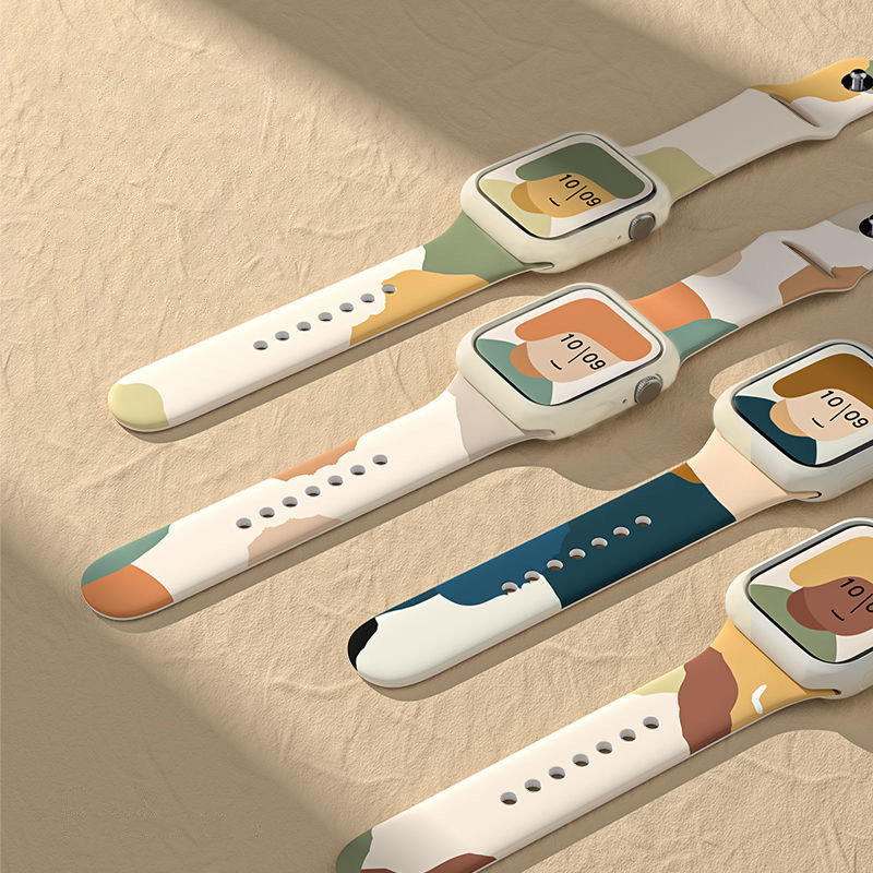 OEM Silicon Camo Apple Watch Band 6/5/4/3/2 (44/42 mm) - Moro Gul