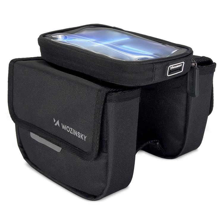 Wozinsky Wozinsky Ram Cykelväska Cykelväska Vattentätt Telefonfodral 1.5l - Svart