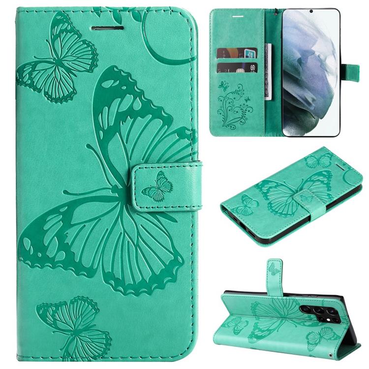 OEM Butterfly Imprinted Fodral Galaxy S22 Plus - Grön