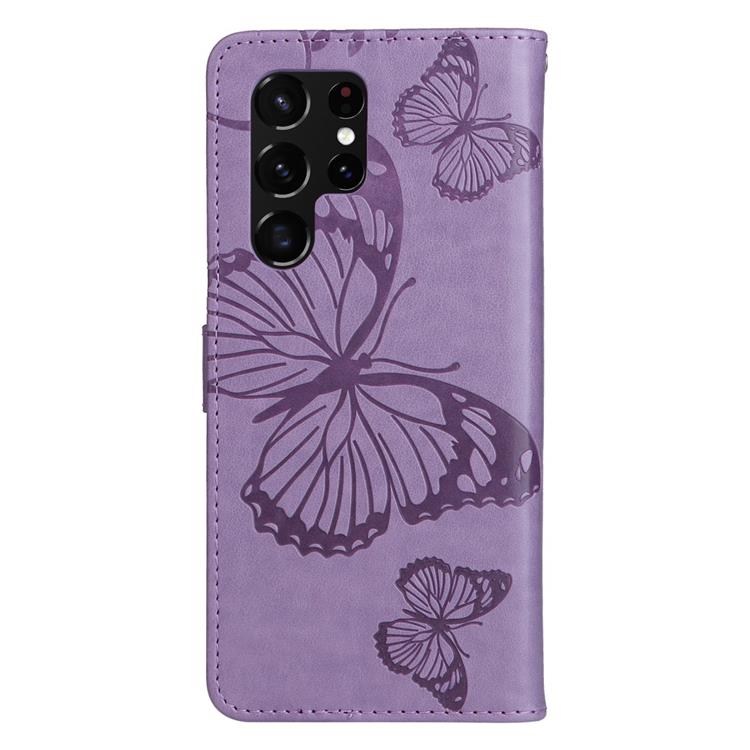A-One Brand Butterfly Imprinted Fodral Galaxy S22 - Lila