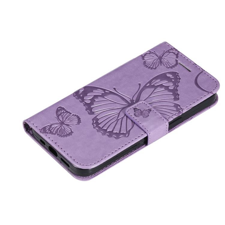 A-One Brand Butterfly Imprinted Fodral Galaxy S22 - Lila