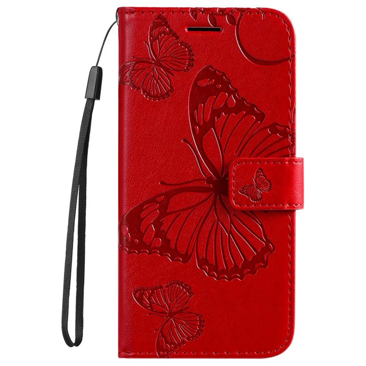 OEM Butterfly Imprinted Fodral Galaxy S22 Plus - Röd