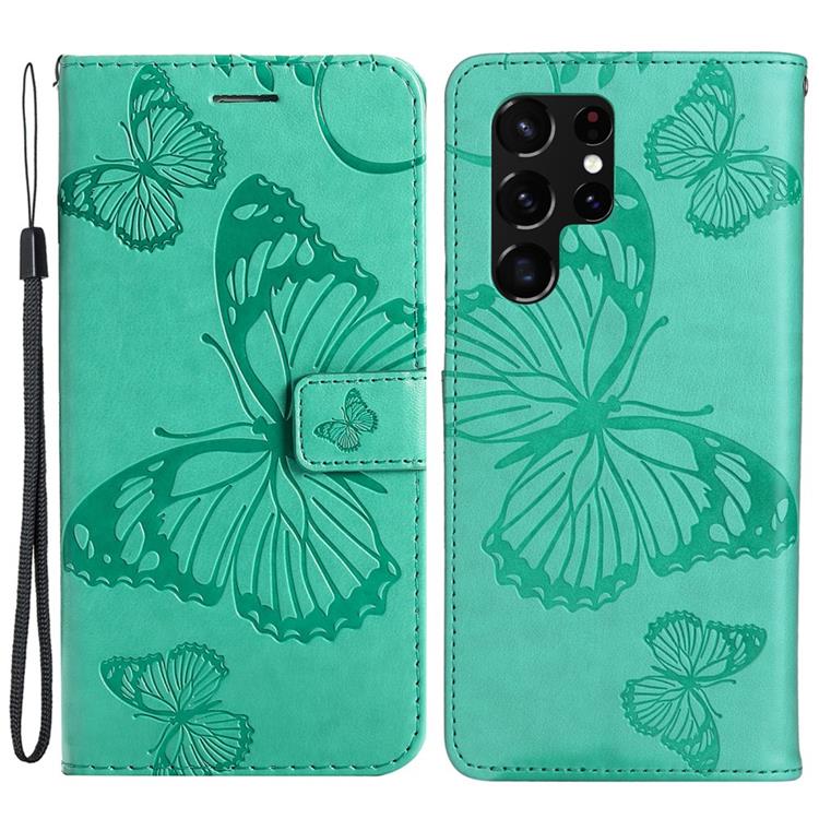 OEM Butterfly Imprinted Fodral Galaxy S22 Plus - Grön