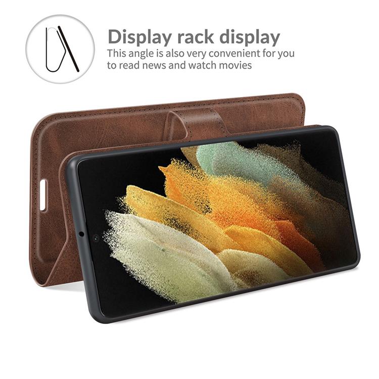 OEM Flip Folio Fodral Galaxy S22 Plus - Coffee