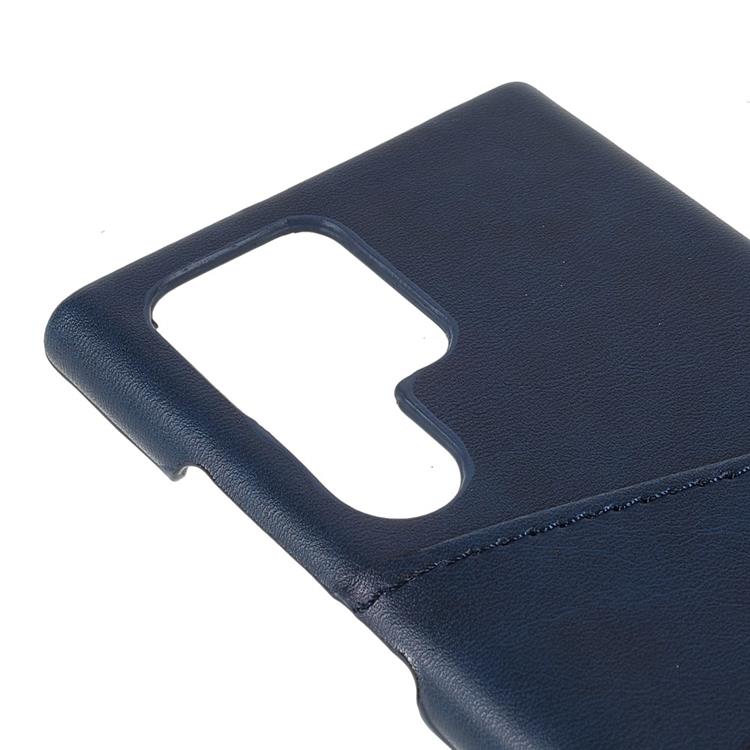 OEM Kortplats Läder Skal Galaxy S22 Plus - Blå