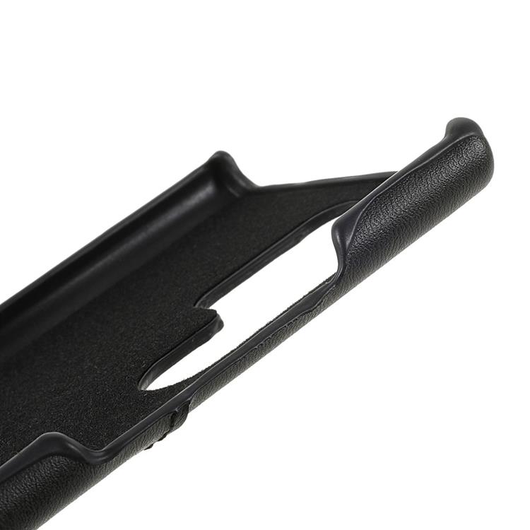 OEM Kortplats Läder Skal Galaxy S22 Plus - Svart