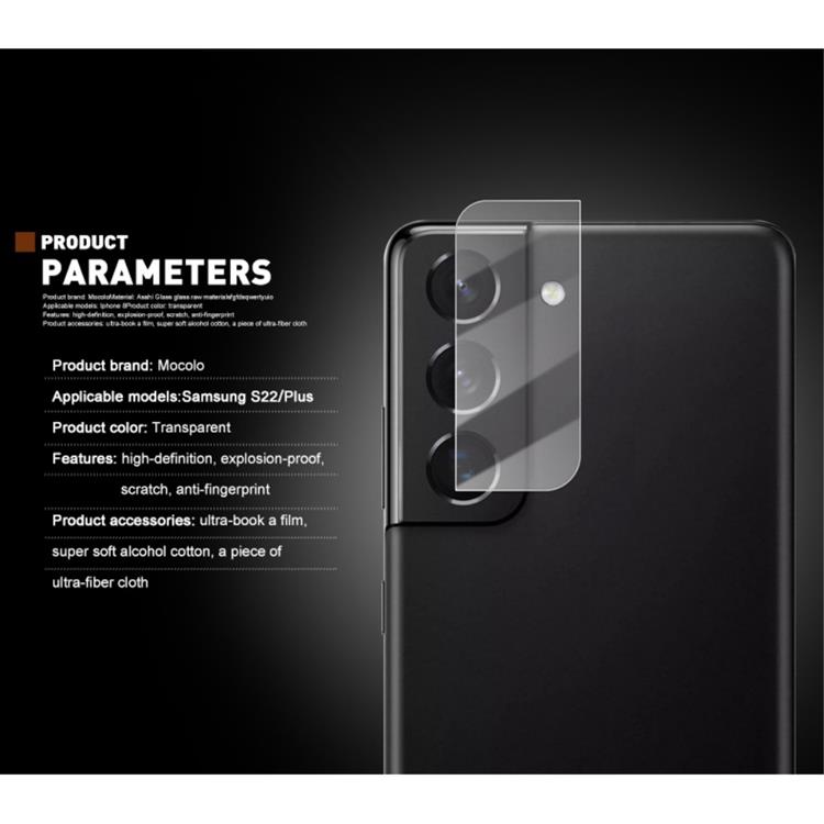 Mocolo Mocolo 9H HD Kameralinsskydd i Härdat glas Galaxy S22 Plus