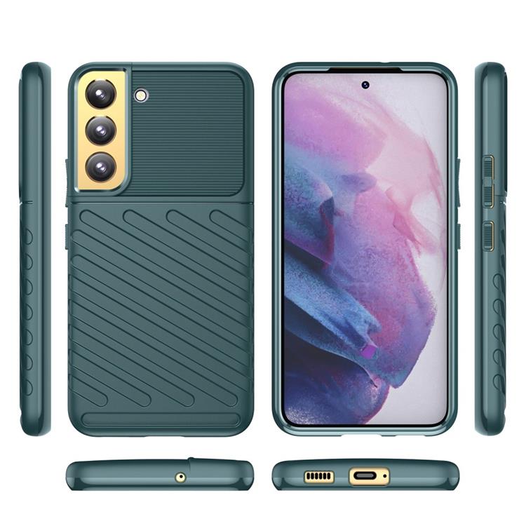 OEM Thunder Twill Skal Galaxy S22 Plus 5G - Grön