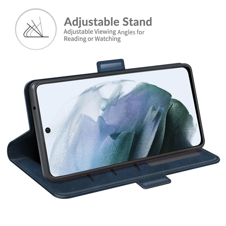 A-One Brand Clasp Closure Fodral Galaxy S21 FE - Blå