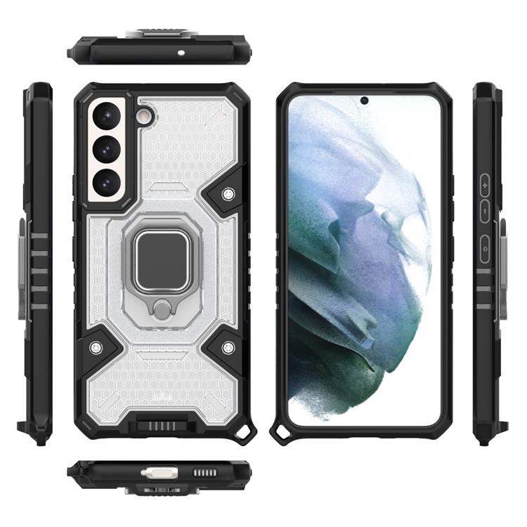 OEM Ring Kickstand Skal Galaxy S22 Plus 5G - Vit