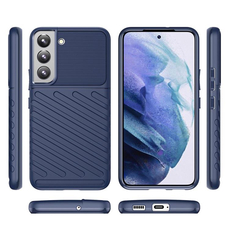 OEM Thunder Twill Skal Galaxy S22 Plus 5G - Blå