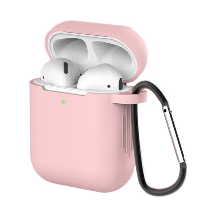 OEM Silicone Soft Nyckelring Skal AirPods 2/AirPods 1 - Rosa