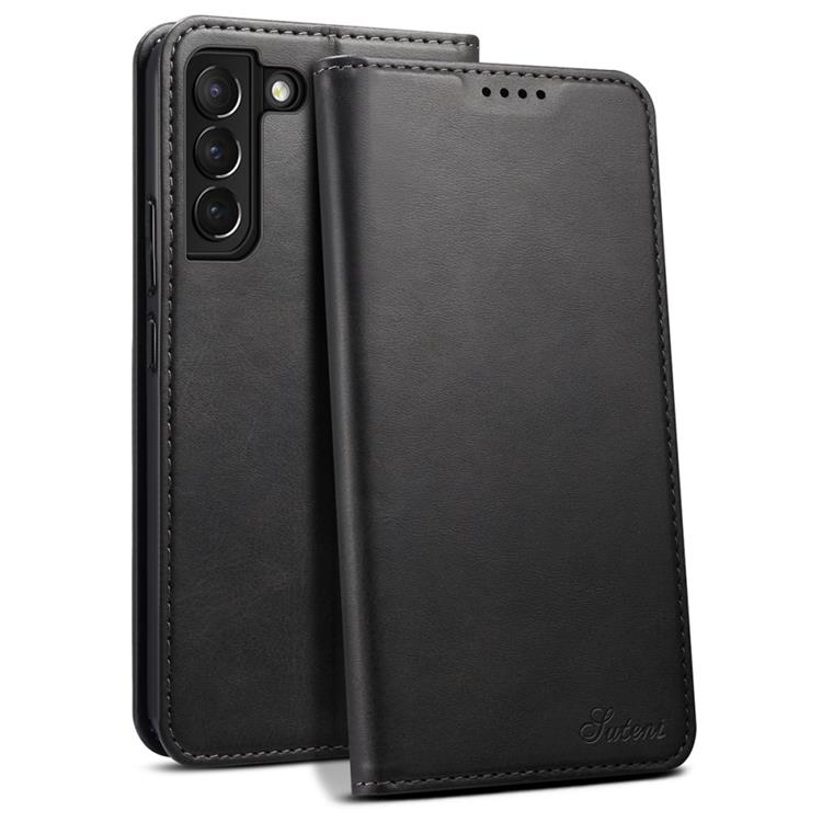 SUTENI SUTENI Läder Fodral Galaxy S22 Plus 5G - Svart