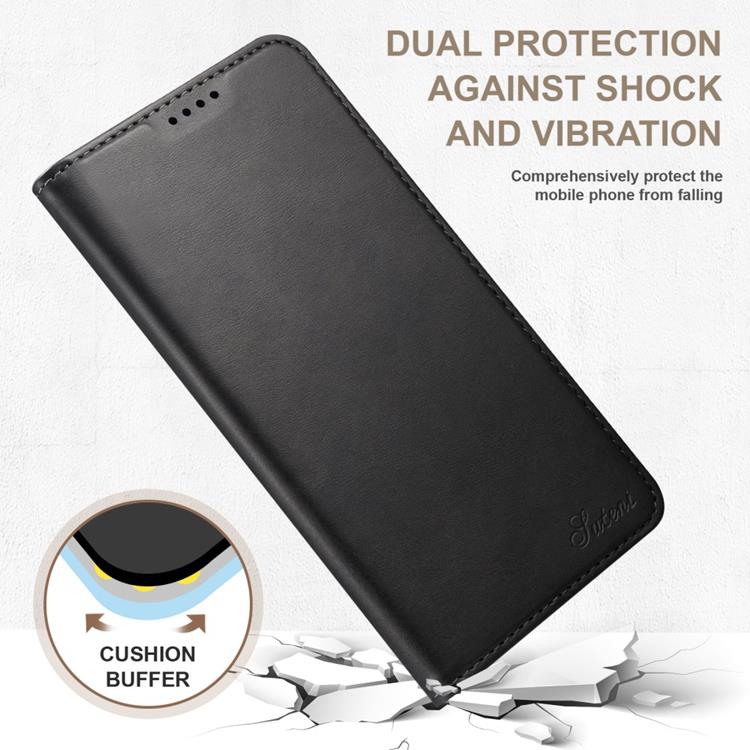 SUTENI SUTENI Läder Fodral Galaxy S22 Plus 5G - Svart