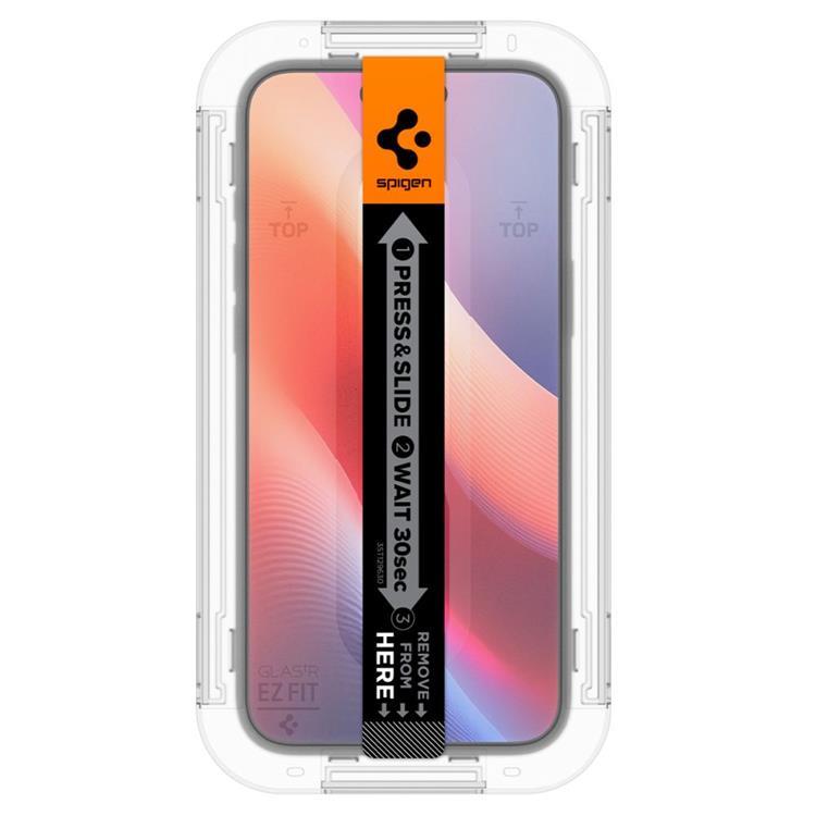 Spigen [2-Pack] Spigen iPhone 15/16 Härdat Glas Skärmskydd Privacy