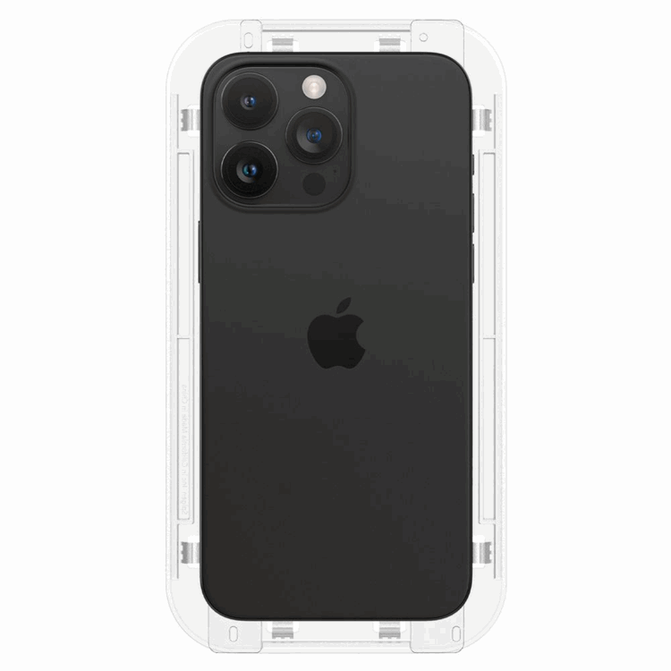 Spigen [2-Pack] Spigen iPhone 15 Pro Max Härdat Glas Skärmskydd 'EZ' Fit