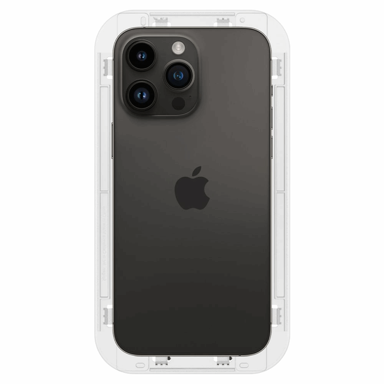 Spigen Spigen iPhone 14 Pro Max Härdat Glas Skärmskydd Ez-Fit 2-Pack - Clear