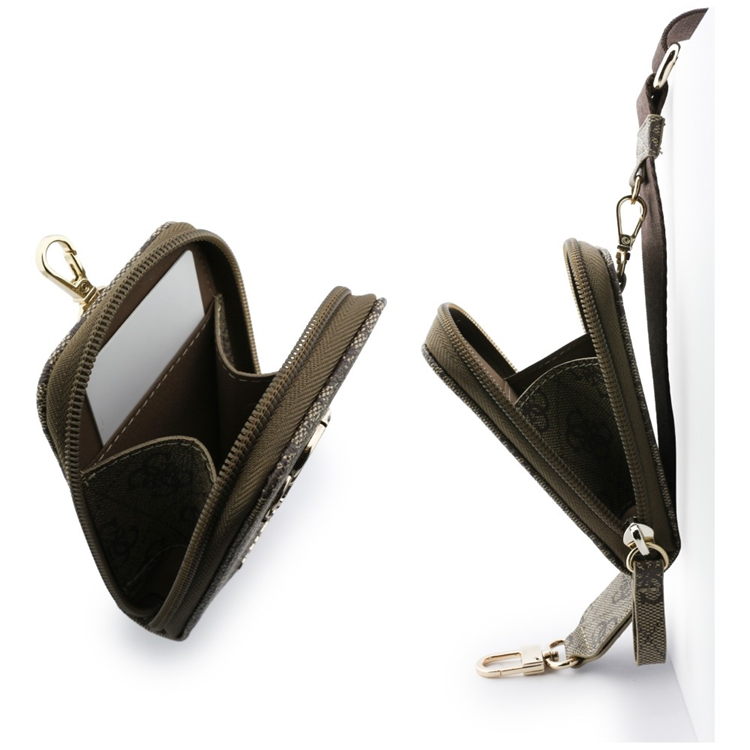 Guess Guess Universal Mobilrem med Plånbok 4G Metal Logo - Brun