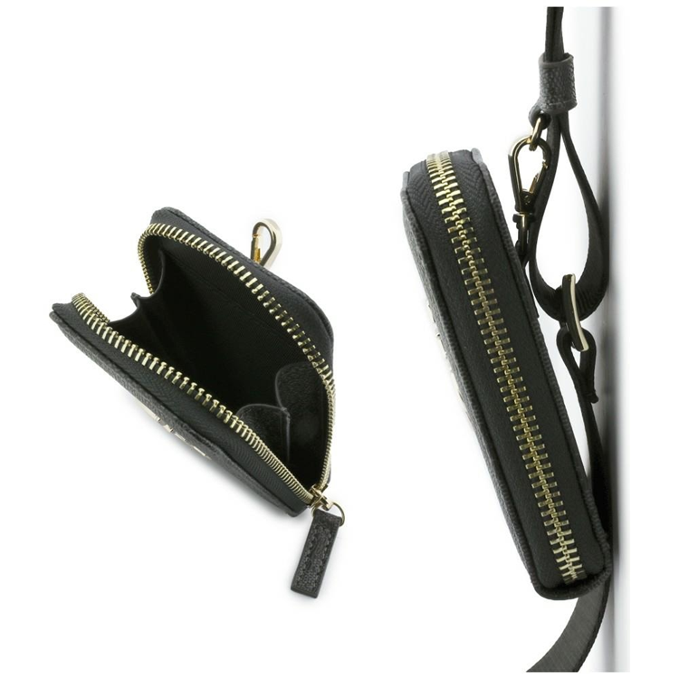 Guess Guess Universal Mobilrem med Plånbok 4G Metal Logo - Svart