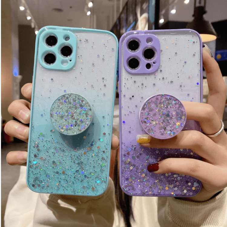 OEM Round Pop Grip Skal iPhone 13 Pro - Turkos