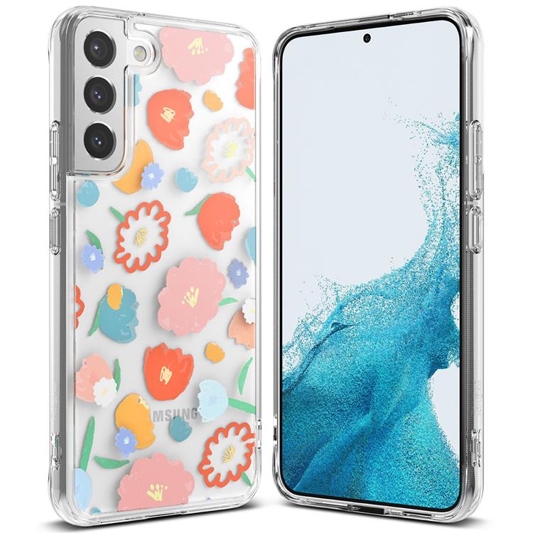 OEM Ringke Fusion Armored Skal Galaxy S22 Plus - Floral