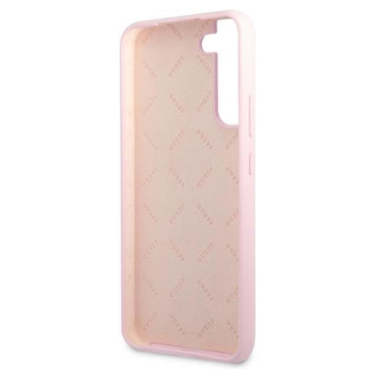 Guess Guess Silicone Script Metal Logo Skal Galaxy S22 Plus - Lavender