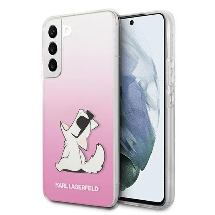 KARL LAGERFELD Karl Lagerfeld Choupette Eat Skal Galaxy S22 Plus - Rosa