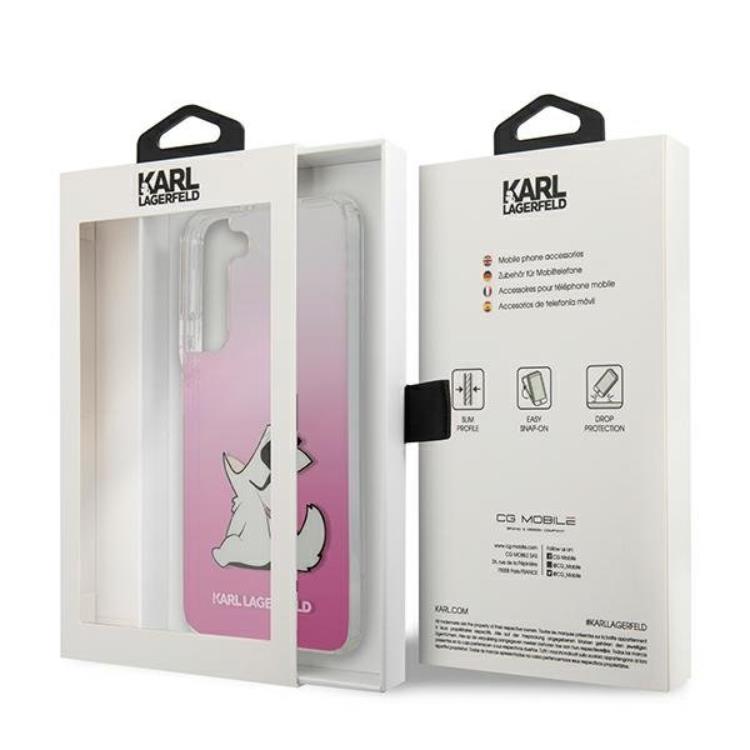 KARL LAGERFELD Karl Lagerfeld Choupette Eat Skal Galaxy S22 Plus - Rosa