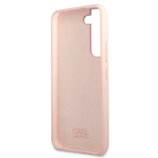 KARL LAGERFELD Karl Lagerfeld Silicone Ikonik Karl & Choupette Skal Galaxy S22 Plus - Rosa