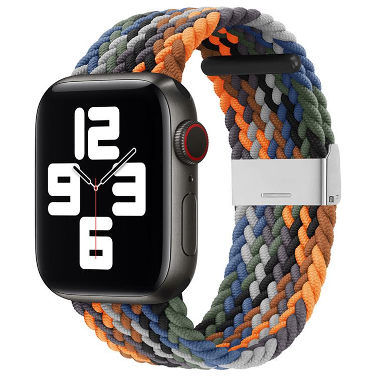 OEM Braided Fabric Apple Watch 7/6/SE/5/4/3/2 (41/40/38mm) - Flerfärgad