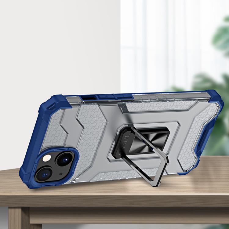 OEM Crystal Ring Kickstand Skal iPhone 12 mini - Blå