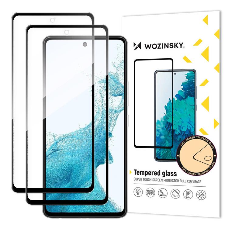 Wozinsky [2 PACK] Wozinsky Full Glue Härdat Glas Skärmskydd Galaxy A53 5G - Svart